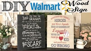 DIY Custom Sign Using WALMART Premade Pallet Board [upl. by Nored]