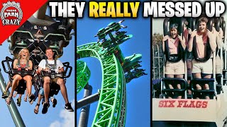 Top 10 WORST Roller Coaster Makeovers  GONE WRONG [upl. by Garbe]