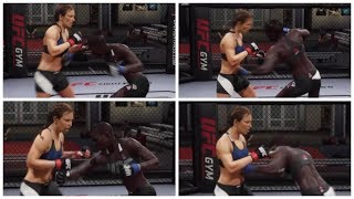 Mesha Tate accepting belly punches EA UFC 2 Ryona Edition [upl. by Nelson354]