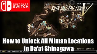 Shin Megami Tensei V  How to Unlock All Miman Locations in Daat Shinagawa Map [upl. by Nonnair]