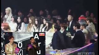 Bts reaction to Rosé speech at MMA 2018 [upl. by Eusassilem]