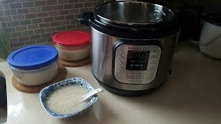 Instant Pot Pressure Cooker Congee 白粥 [upl. by Aissak774]