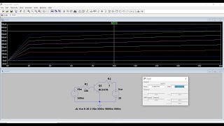 BC547 NPN BJT Transistor Transfer Characteristic Curve using LTSpice [upl. by Ahsinal]