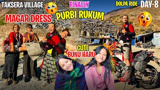 Wearing a MAGAR DRESS in TAKSERA RUKUM  riding HERO xpulse with magar dress  MRB Vlog [upl. by Anauqed]