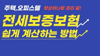 전셋집 알아보는 임차인 또는 전세 계획이 있는 임대인 참고사항전세보증보험 가입한도 쉽게 계산하는 방법안심전세 및 중기청전세 대출한도 계산하는방법 주택과 주거용오피스텔 계산법 [upl. by Nangem]