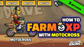 Motocross Mastery XP Tutorial  Three Different Methods  How To  Hill Climb Racing 2 [upl. by Neirb]