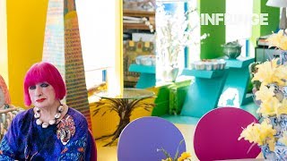 Dame Zandra Rhodes on her love of all things colourful  INFRINGE Magazine [upl. by Aehsel]