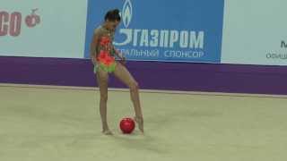 Аверина Дина мяч ГранПри Москва 2014 GrandPrix Moscow [upl. by Roselle]