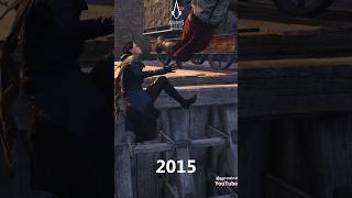 🗡️ Assassins Creed Unity 2014 vs Syndicate 2015 Shorts assassinscreed games youtubeshorts [upl. by Airbas]