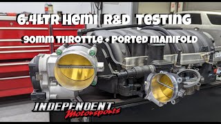 Hemi 64Ltr 90mm throttle body amp Ported Inlet Manifold Test with the Cammotion Titan 2 Camshaft [upl. by Niltiak]