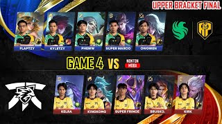 FALCONS AP BREN VS FNATIC ONIC PH  GAME 4  UPPER BRACKET FINAL  MPL PH S14  FCAP VS FNOP EN [upl. by Peggy483]