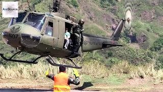 Philippine Air Force Huey Helicopter [upl. by Timotheus]