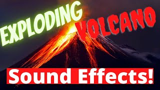 Volcano Eruption Sound Effect [upl. by Hoashis599]