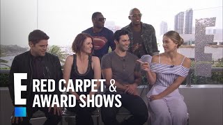 quotSupergirlquot Cast Talks Epic 4Way Crossover  E Red Carpet amp Award Shows [upl. by Haldi]