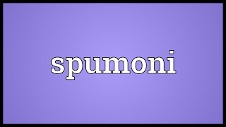 Spumoni Meaning [upl. by Ambrogino670]