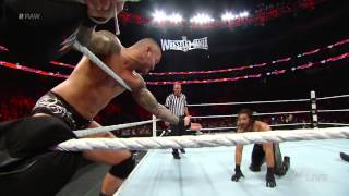 Roman Reigns vs Randy Orton amp Seth Rollins – 2on1 Handicap Match Raw March 9 2015 [upl. by Biancha70]