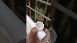 PVC pipe Tee install  how to PVC water pipe Tee fixing shorts plasticpipe pvcpipe [upl. by Kataway]