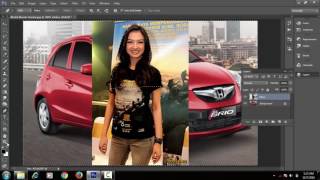 Belajar Photoshop Cara memasukan gambar ke objek Lain [upl. by Theo566]