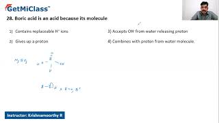 Understanding Boric Acid Chemistry Basics KCET 11th Chemistry Some p Block Elements [upl. by Noyr211]