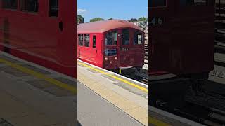 1938 Tube Stock Departing Northfields Station with Whistle [upl. by Minardi901]