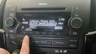 2014 Dmax Bluetooth pair with new phone [upl. by Spencer]