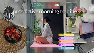 7am productive morning routine  my 8 step routine before work  wellness selfcare and growth [upl. by Karoly]