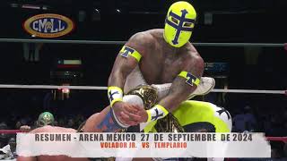 CMLL  VOLADOR JR VS TEMPLARIO  ARENA MÉXICO  270924 [upl. by Jackquelin]