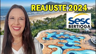 SESC BERTIOGA REAJUSTE 2024  DAY USE E HOSPEDAGEM [upl. by Islehc]