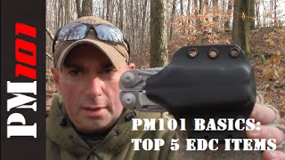 PM101 Survival Basics 4 Top 5 Most Useful EDC Items  Preparedmind101 [upl. by Yanrahc]