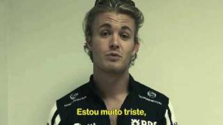 Nico Rosberg lost his helmet in Brazil [upl. by Molini33]