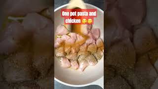 One pot pasta and chicken 😋100shorts2024 roadto46k recipe subscribe youtubeshorts food [upl. by Alletsyrc]