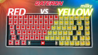 This might SURPRISE you Gateron Red vs Milky Yellow Comparison [upl. by Francklin]