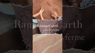 Rammed earth Handson workshop sustainability environment construction housedesign building [upl. by Arivle]