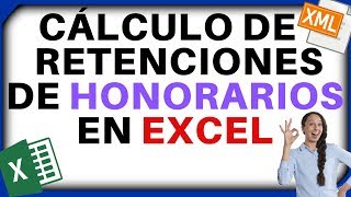 ❤COMO CALCULAR RETENCIONES  ISR E IVA  DE SERVICIOS PROFESIONALES HONORARIOS EN EXCEL 👍 [upl. by Eniamat]