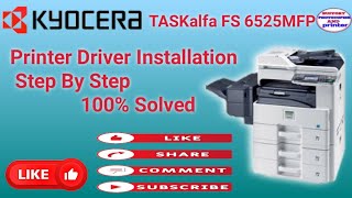 How To Install Kyocera Printer Drivers  How To Install Printer Without CDDVD Driver [upl. by Stern]