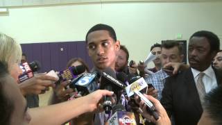 Lakers introduce FilAm Draft Pick Jordan Clarkson [upl. by Konrad]