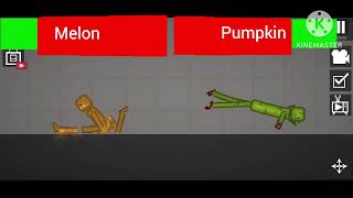 Melon vs Pumpkin with healthbars [upl. by Iramo923]