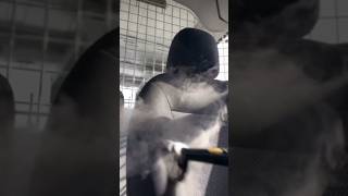 Steam cleaning car seats [upl. by Nyrahtak]