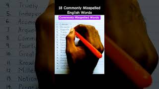 Common Misspelled Words  english grammar learnenglish education viral fyp shorts vocabulary [upl. by Oflodur]