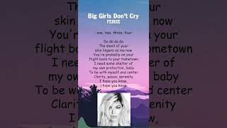 Fergie  Big Girls Dont Cry Lyrics shorts [upl. by Graces]