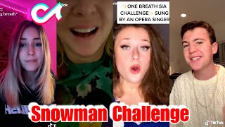 Snowman Challenge  TIKTOK COMPILATION [upl. by Animehliw782]