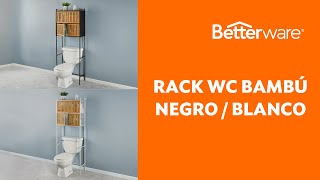 Rack WC Bambú Negro  Blanco Betterware [upl. by Mayda]