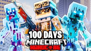 I Survived 100 Days in a WINTER APOCALYPSE in Hardcore Minecraft [upl. by Nnaeerb625]