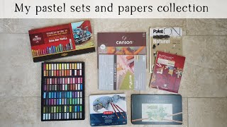 My soft pastel sets and papers collection [upl. by Paff]