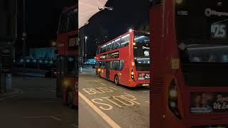 Night Bus N25 leaving Stratford Bus Station london [upl. by Namso]