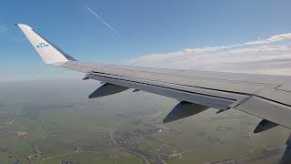 KLM Flight  Flug  KL1810  Dresden  Amsterdam  Landung  Embraer 175 [upl. by Cohbath684]