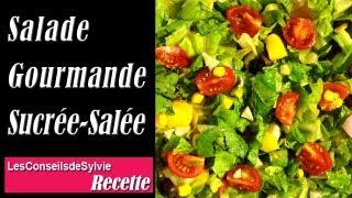 Ep 84  Recette  Salade Gourmande sucréesalée Rééquilibrage alimentaire  Régime [upl. by Raskin507]