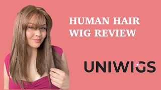 UNIWIGS ‘ANN’ REVIEW BEGINNER AND AFFORDABLE HUMAN HAIR WIG [upl. by Ardna340]