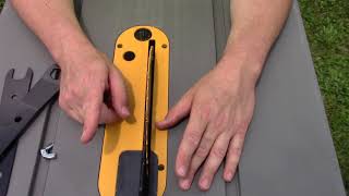 Changing The Blade In A Dewalt Table Saw [upl. by Maynard]