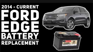 2014  CURRENT FORD EDGE BATTERY INSTALL  YOU WONT BELIEVE WHAT THE FACTORY DID TO MY CAR [upl. by Auqenaj]